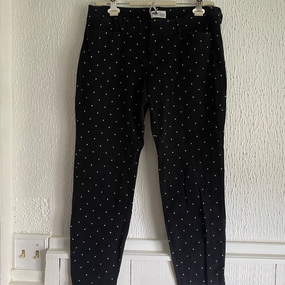 Black Polka Dot Pants